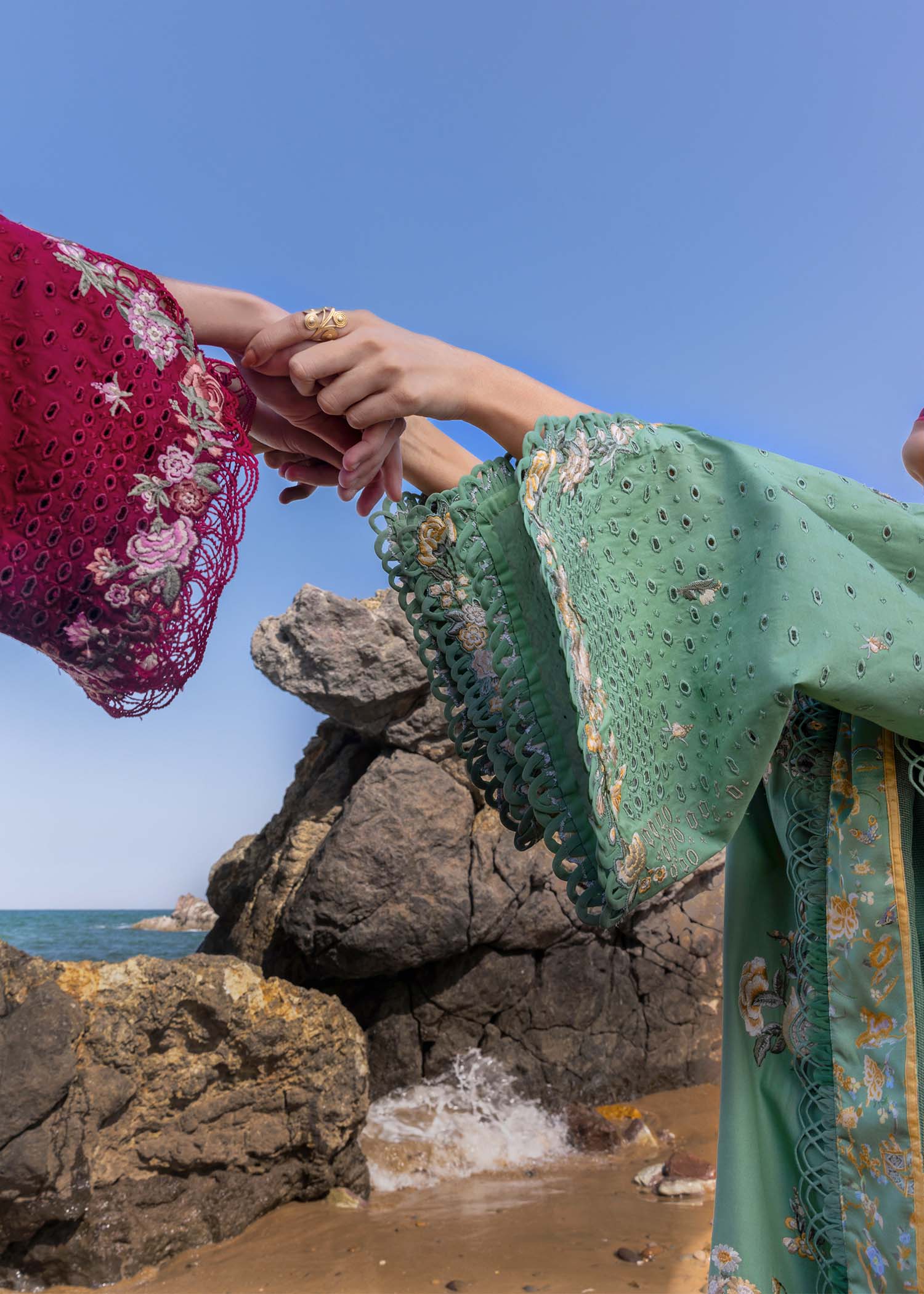 Crimson Lawn- Parsi Threads - Image 4