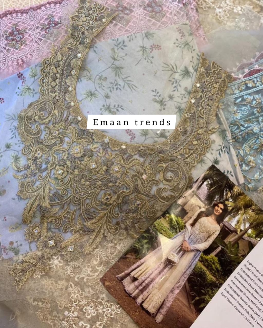 Faiza Saqlain- Freesia Luxury Lawn - Image 7