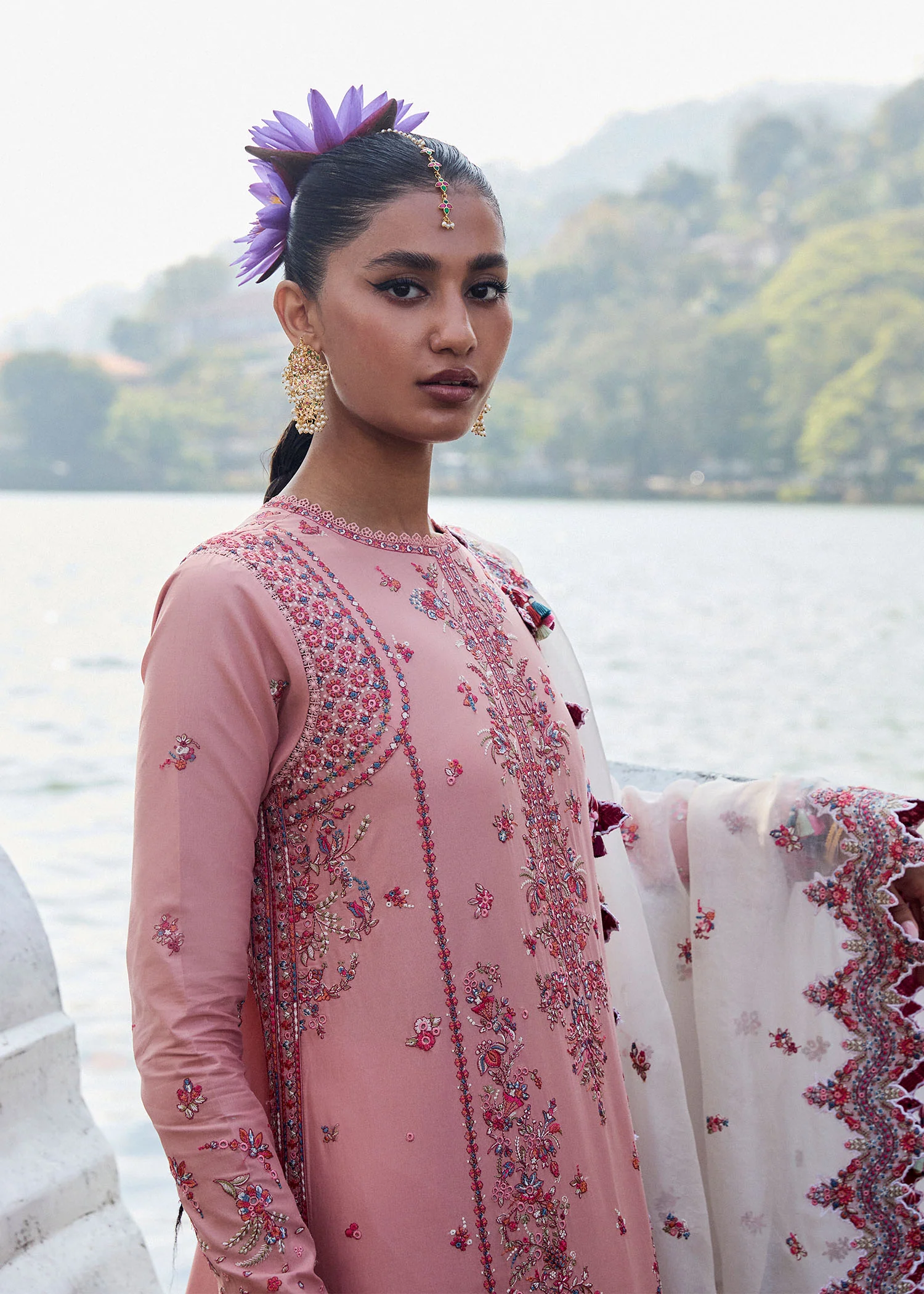 Hussain Rehar Luxury- Lawn 2025 Hit Code - Image 5