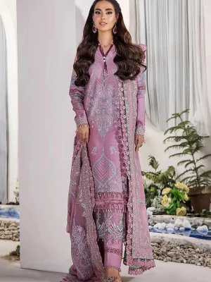 Tessa Embroidered Lawn Suit Unstitched 3 Piece TS24F Desert Romance - Festive Collection