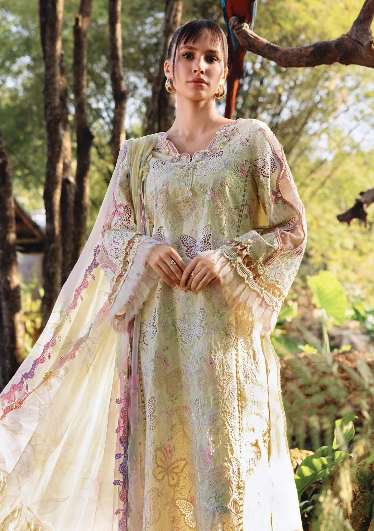Mariab MPrints Lawn 2026 hit Code 1B yellow - Image 3
